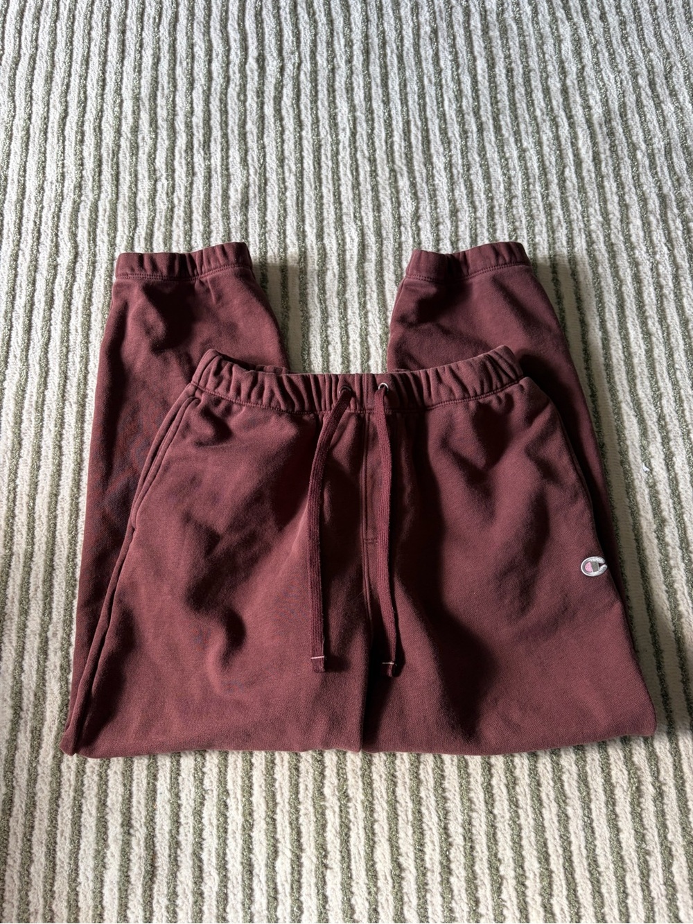 Champion Kids Burgundy Jogger Sweatpants - Drawstring Waist